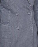 Tlg Veste Mathilde Jkt Gots Cotton Denim - Mid Grey