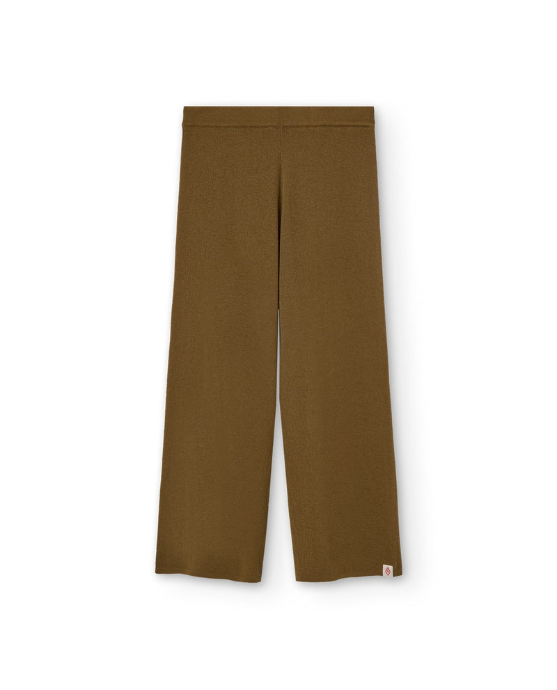 Trousers Crow Kid Knit Military Green