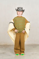 Trousers Crow Kid Knit Military Green