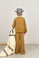 Trousers Crow Kid Knit Military Green