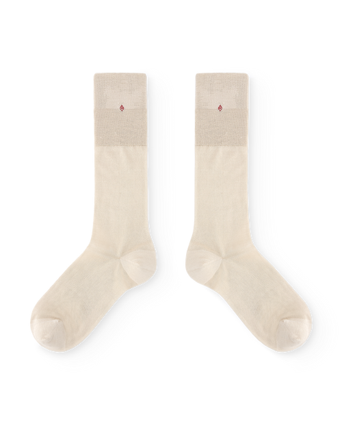 Egret Woman Deep Green Socks