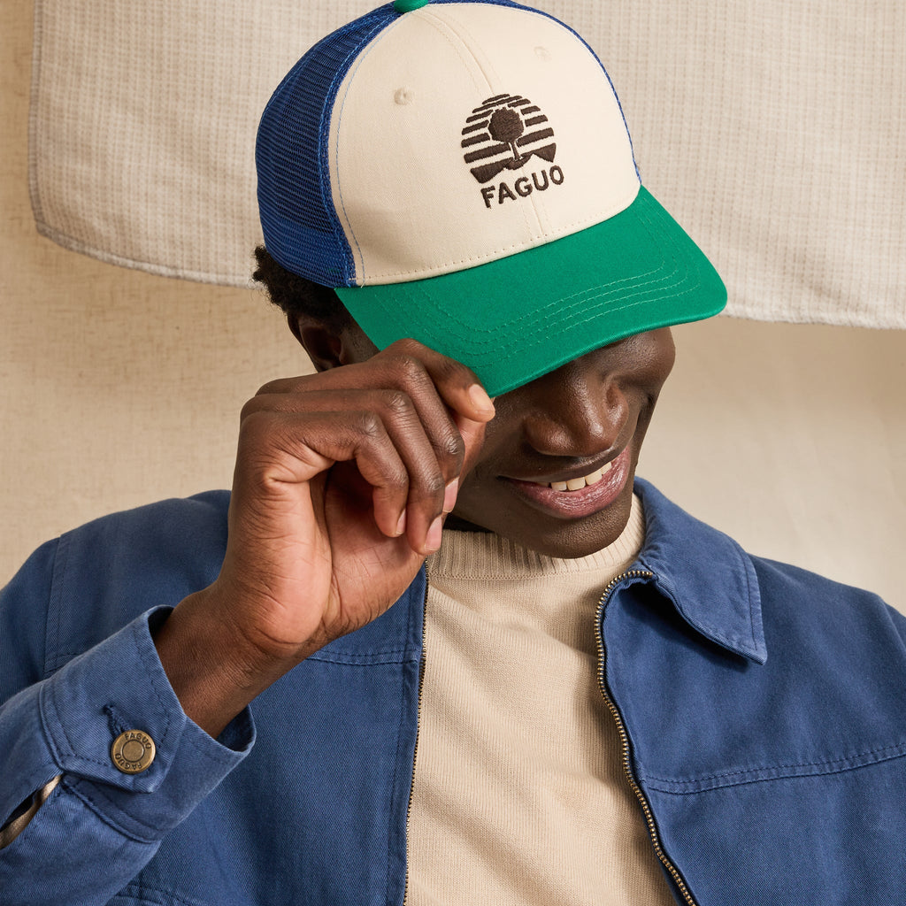 Gorra Verde y Azul Marino Trucker Cap - Hombre