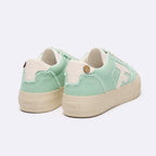 Tennis Basses Vert Menthe Walnut Platform - Femme