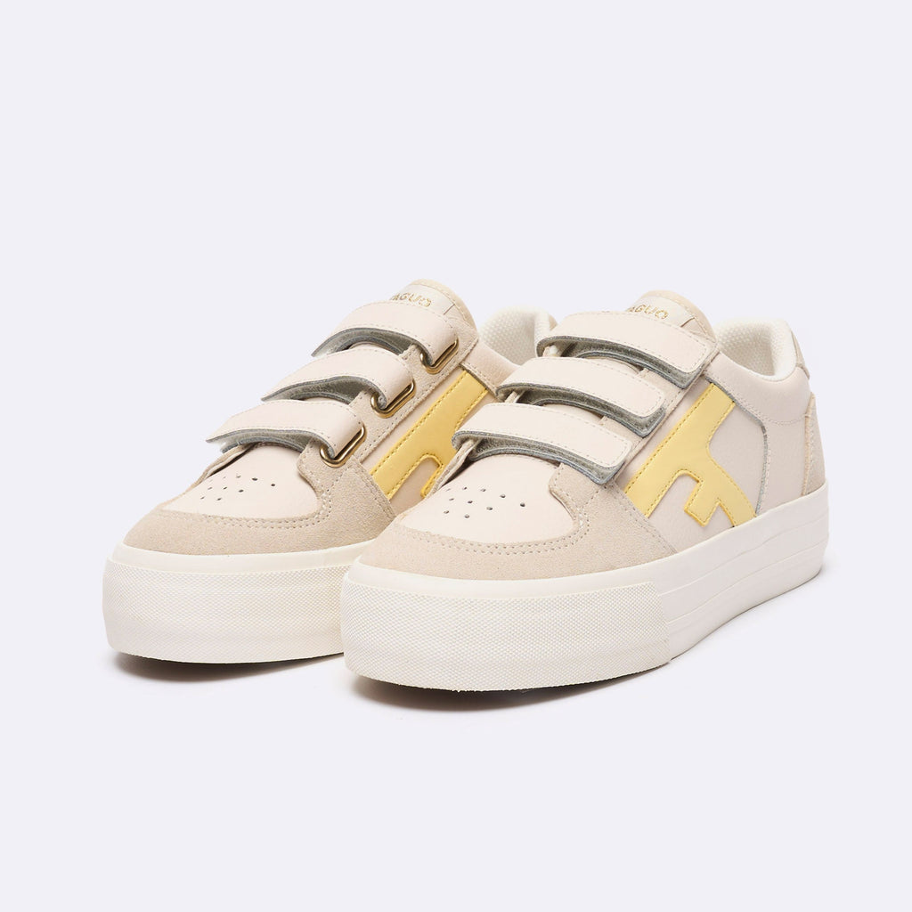 Zapatillas Bajas Beis Walnut P. Velcro - Mujer