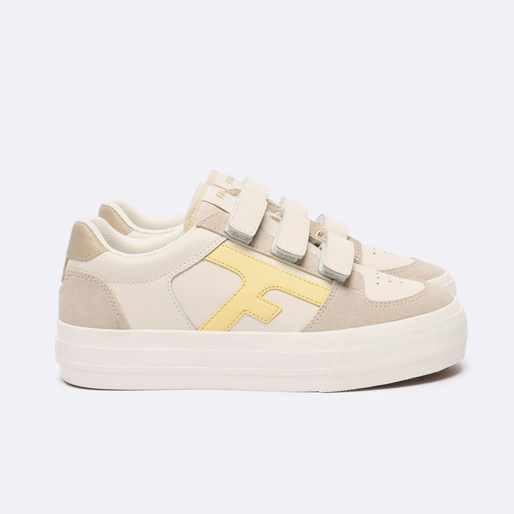 Zapatillas Bajas Beis Walnut P. Velcro - Mujer