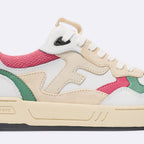 Zapatillas Bajas Blancas, Verdes & Rosas Dahlia - Mujer