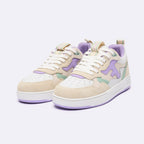 Zapatillas Bajas Blancas & Violeta Claro Dahlia - Mujer
