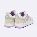 Zapatillas Bajas Blancas & Violeta Claro Dahlia - Mujer
