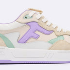 Zapatillas Bajas Blancas & Violeta Claro Dahlia - Mujer