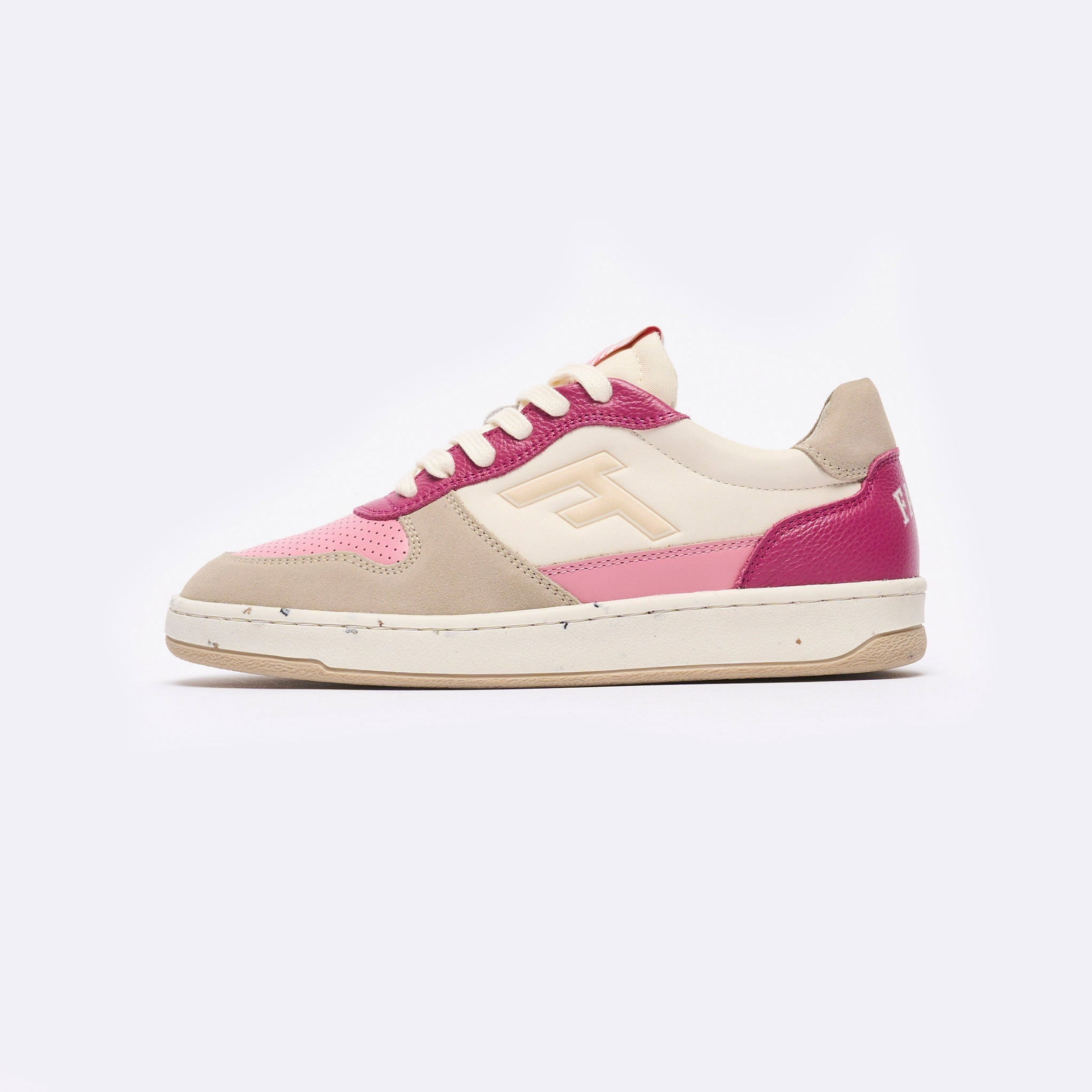 Baskets Basses Écrues & Roses Alder - Femme