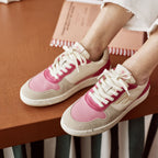 Baskets Basses Écrues & Roses Alder - Femme