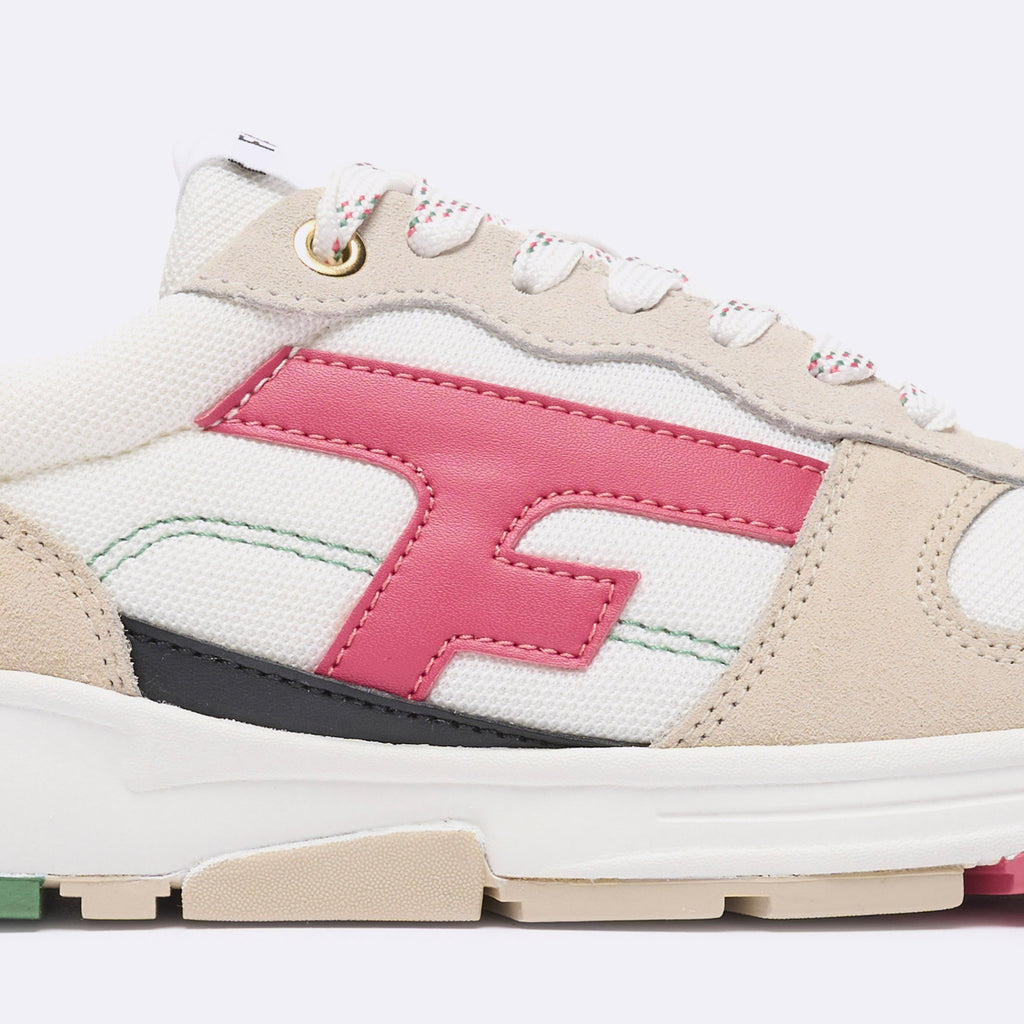 Running Blanches, Vertes & Roses Olive - Femme