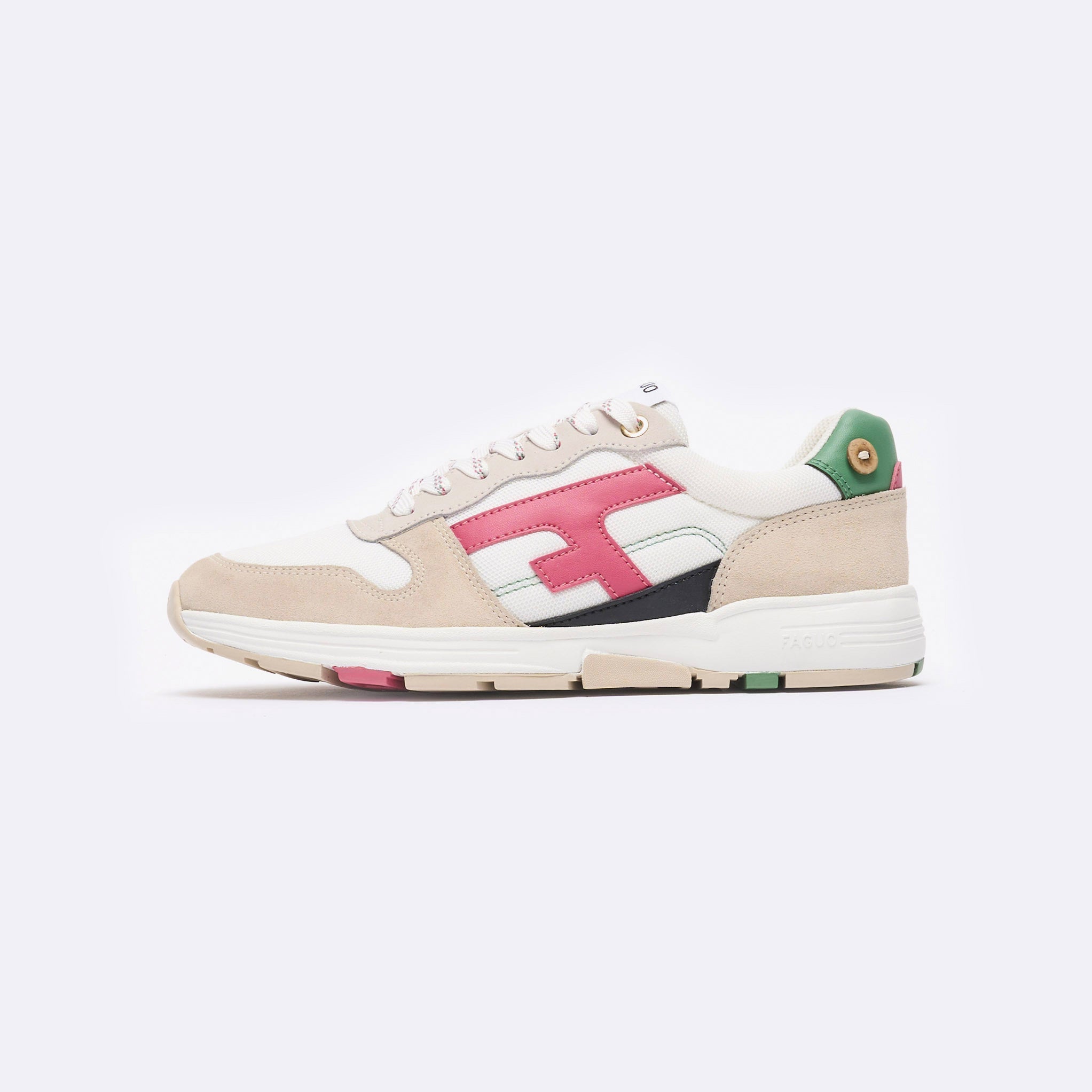 Running Blanches, Vertes & Roses Olive - Femme