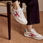 Running Blanches, Vertes & Roses Olive - Femme