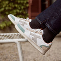 Baskets Basses Blanches & Bleu Océan Hazel - Homme