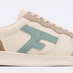 Baskets Basses Écrues & Bleu Clair Hazel - Homme