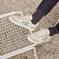 Baskets Basses Écrues & Bleu Clair Hazel - Homme