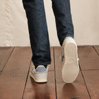 Baskets Basses Blanches, Beiges & Bleues Hazel - Mixte