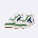 White & Green Hazel Low Top Sneakers - Men