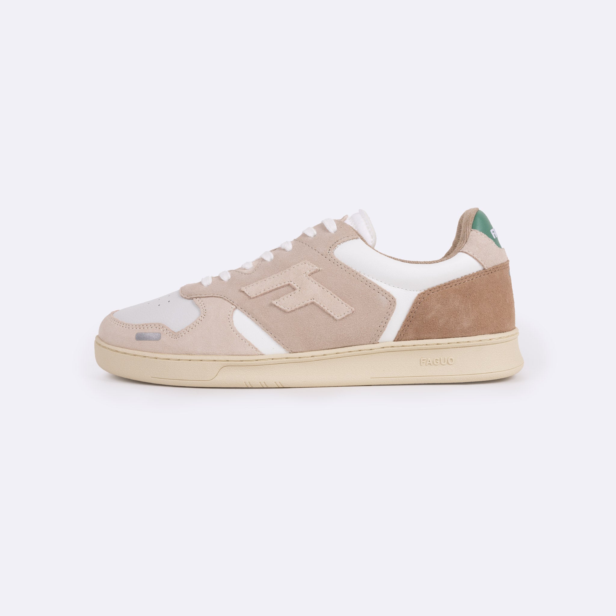 Baskets Basses Blanches & Beiges Palmer - Homme