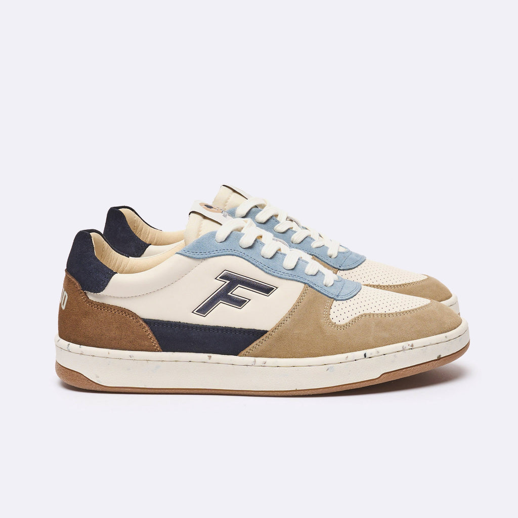 Baskets Basses Écrues, Beiges & Bleues Alder - Homme