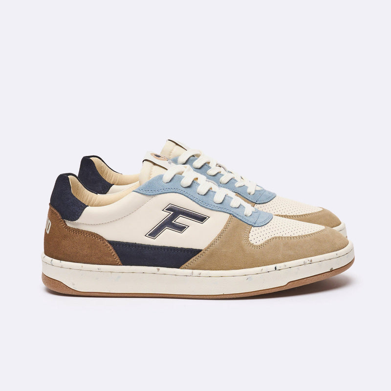 Baskets Basses Écrues, Beiges & Bleues Alder - Homme