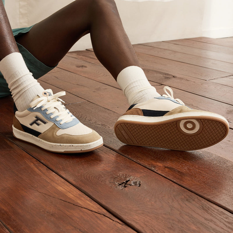 Baskets Basses Écrues, Beiges & Bleues Alder - Homme