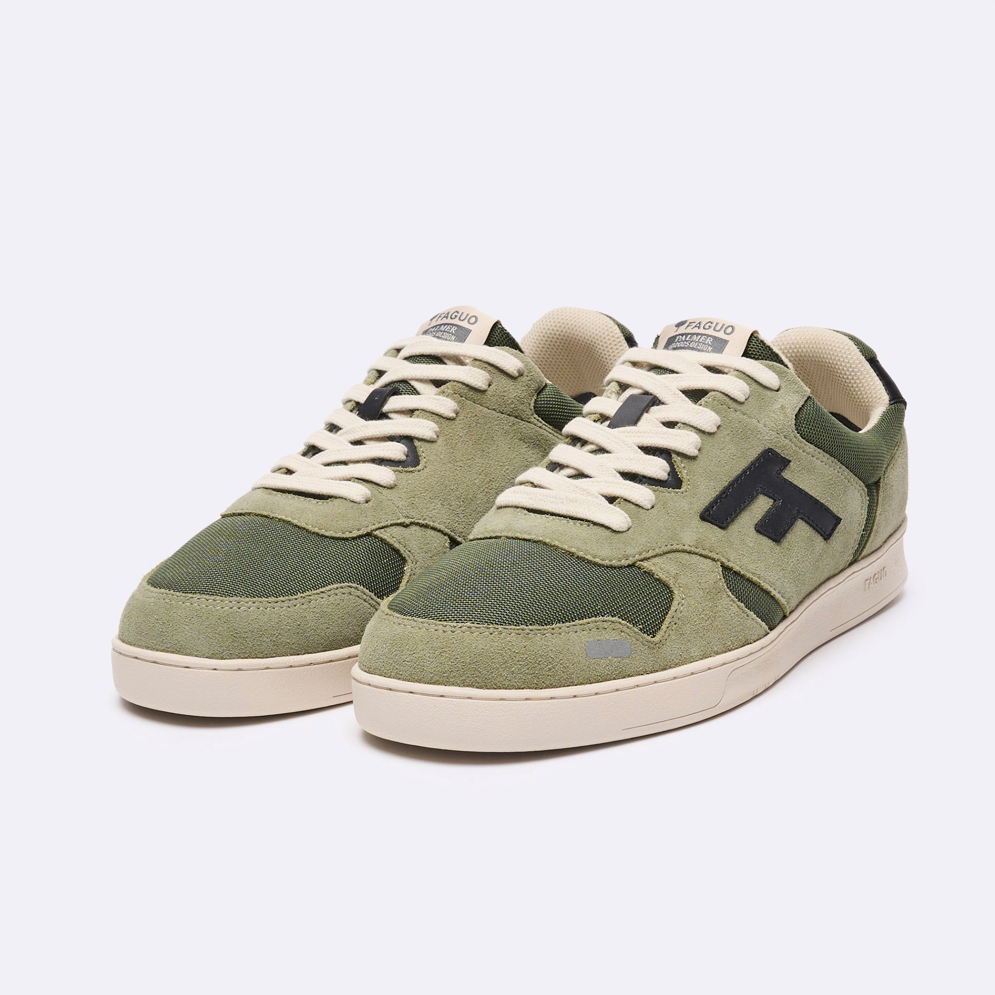 Baskets Basses Kaki Clair Palmer - Homme
