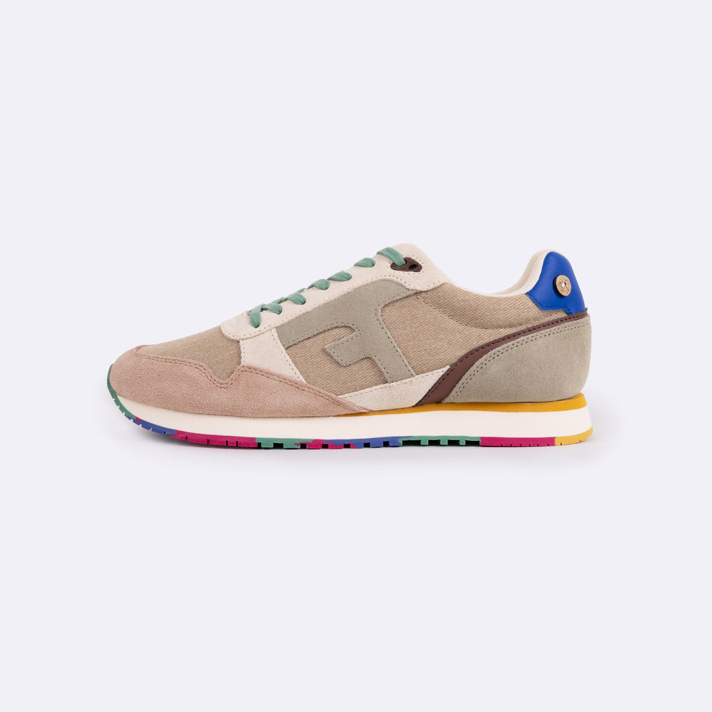 Running Taupe & Kaki Clair Elm - Homme
