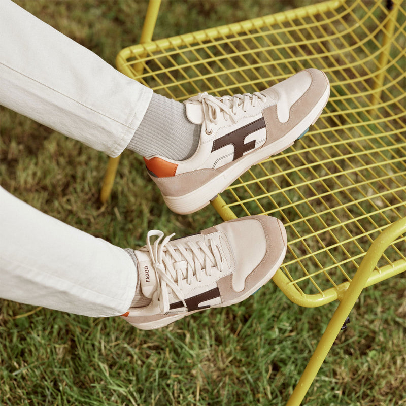 Running Crudo y Beige Oliva - Hombre