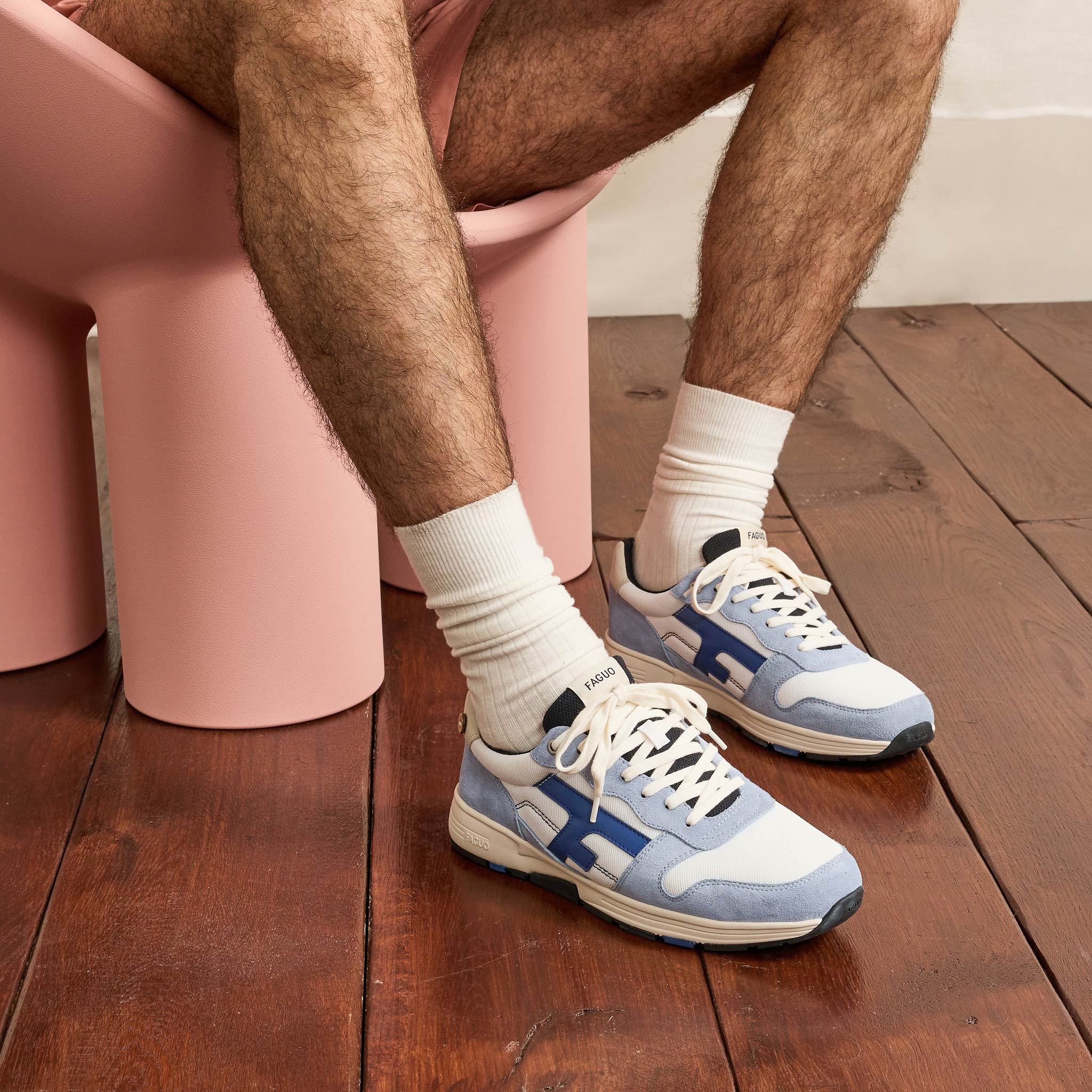 Running Blanches & Bleues Olive - Homme