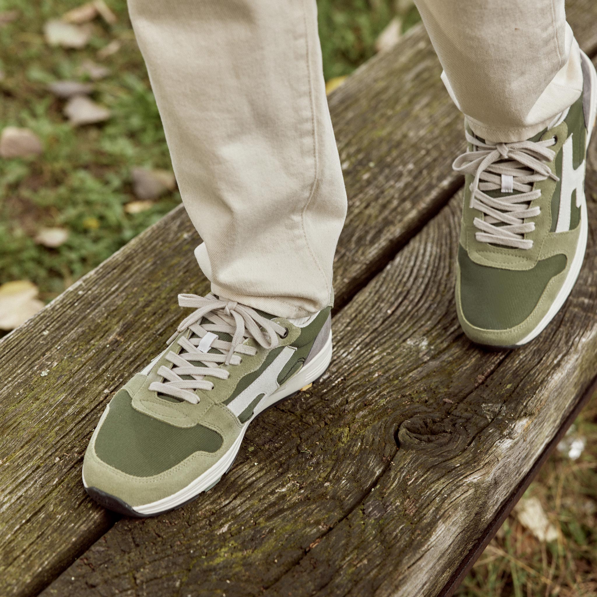 Running Kaki Clair Olive - Homme