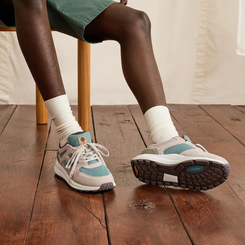 Running Limwood beige y azul claro - Hombre