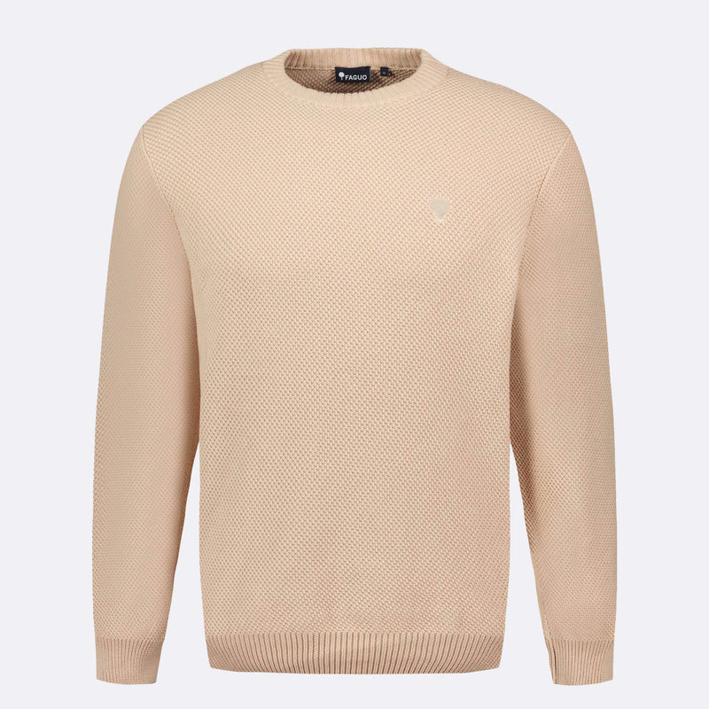 Pull Beige Foncé Opale - Homme