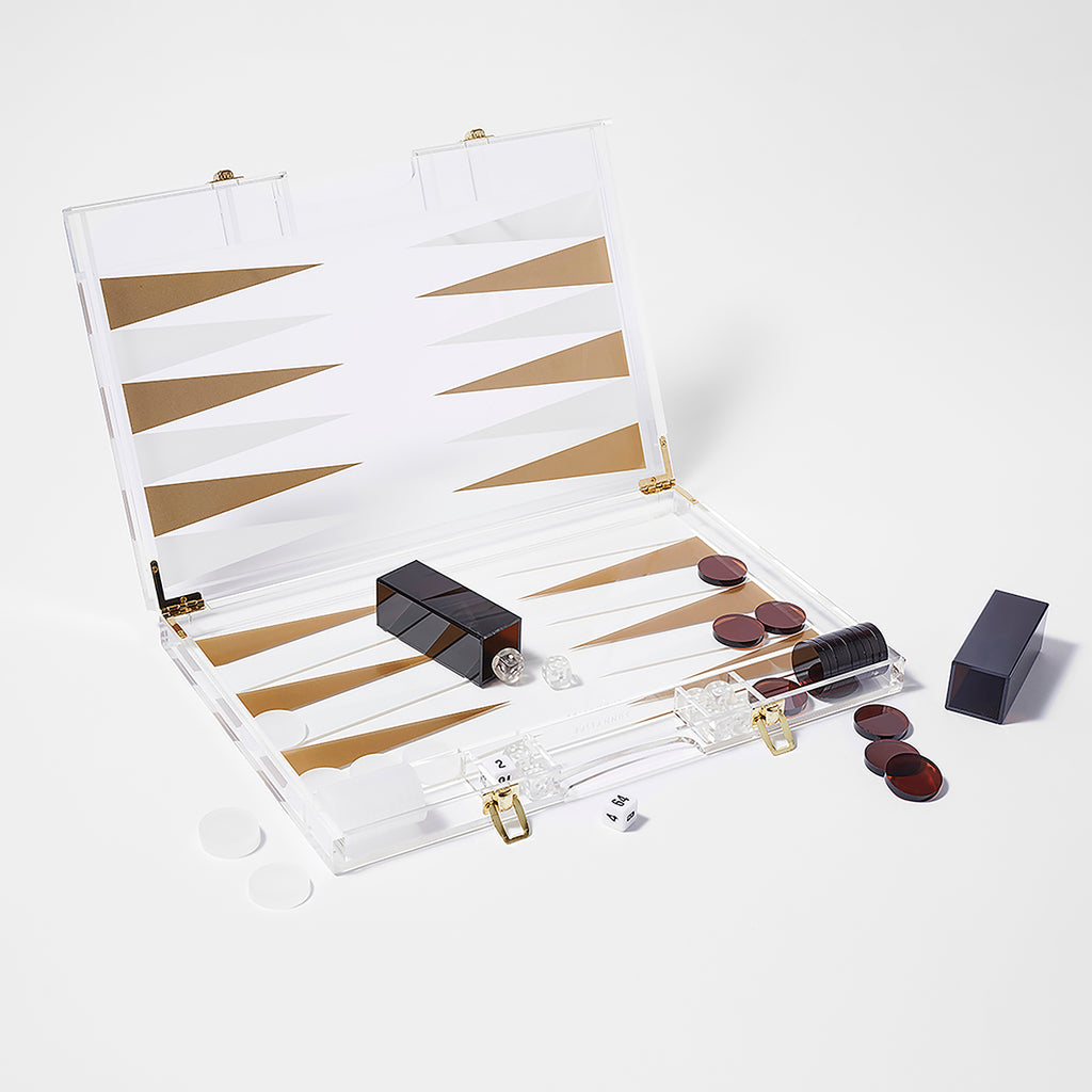 Backgammon en Lucite