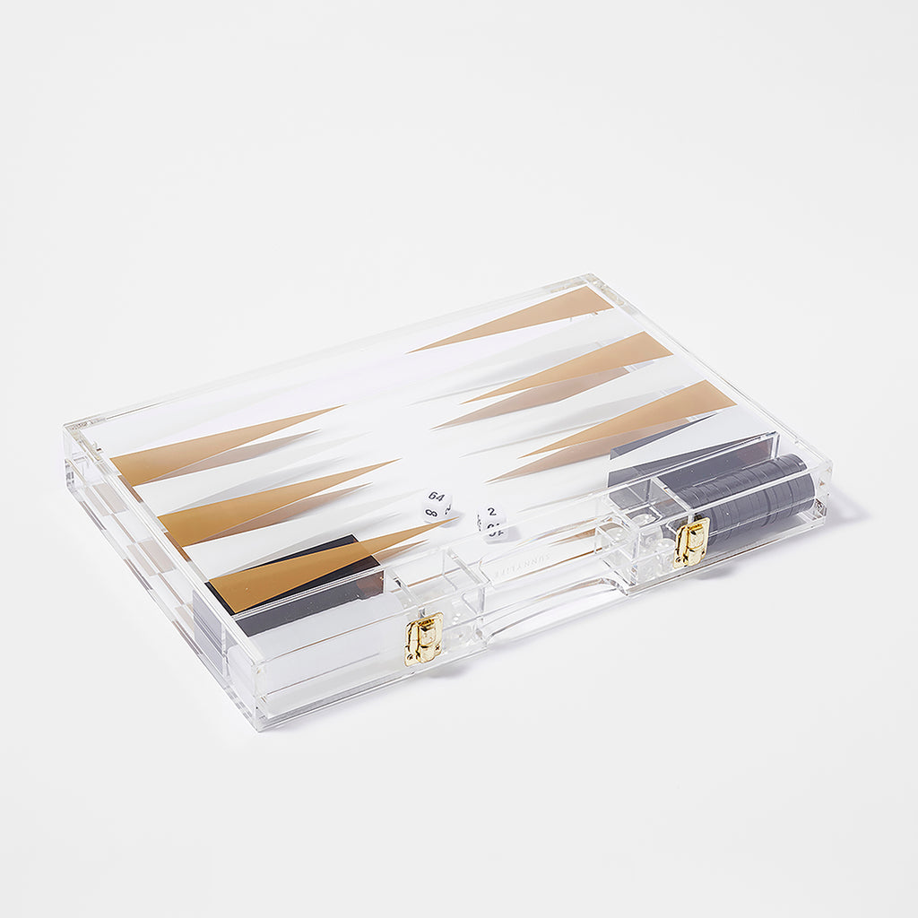 Backgammon en Lucite