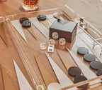 Backgammon en Lucite