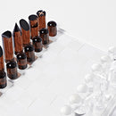 Jeu Echec Et Dames Crystal Lucite - Marron Et Transparent