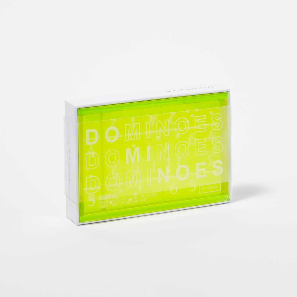 Jeu Domino Crystal Lucite - Jaune