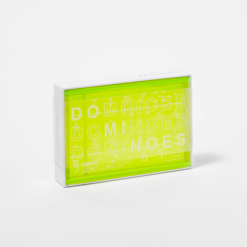 Jeu Domino Crystal Lucite - Jaune