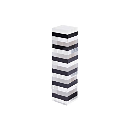 Jeu Jumbling Tower Crystal Lucite - Noir Et Transparent
