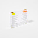 Jeu Backgammon De Voyage Crystal Lucite - Jaune Et Transparent