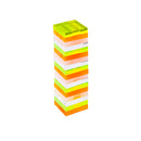 Mini Jumbling Tower Crystal Lucite Game - Yellow And Orange