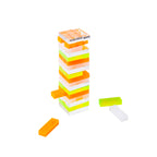 Jeu Mini Jumbling Tower Crystal Lucite - Jaune Et Orange