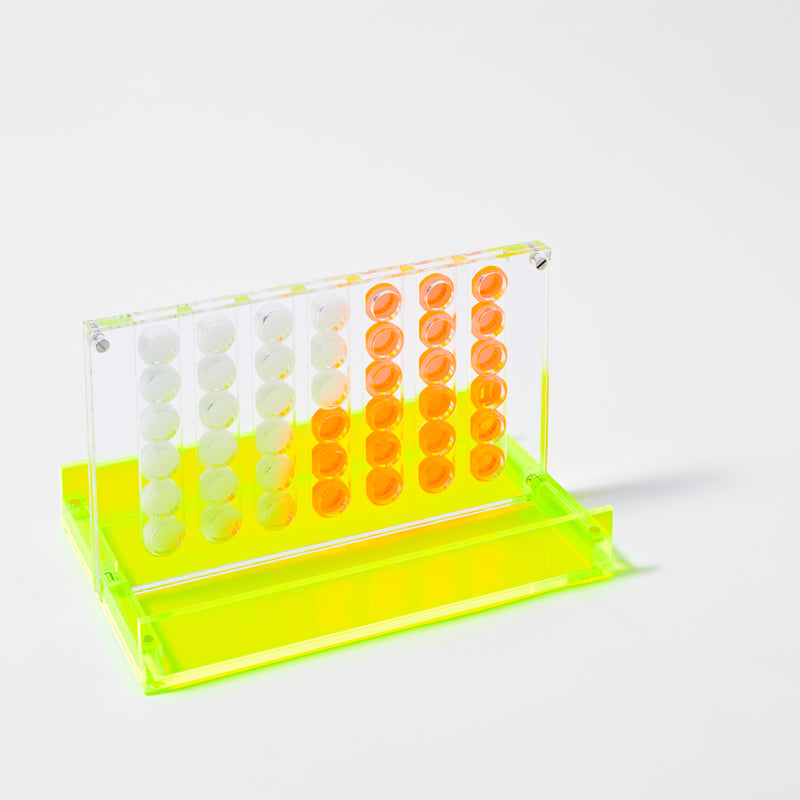 Jeu Mini 4 En 1 Crystal Lucite - Jaune Et Orange