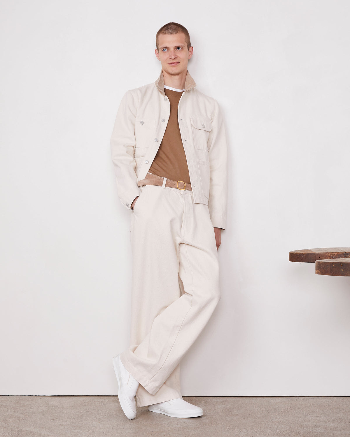 Nemir ecru cotton denim 2