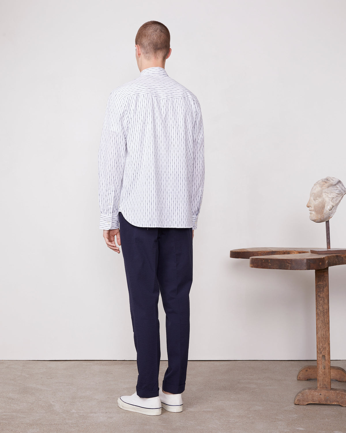 Benoit cotton li thin stripe 3
