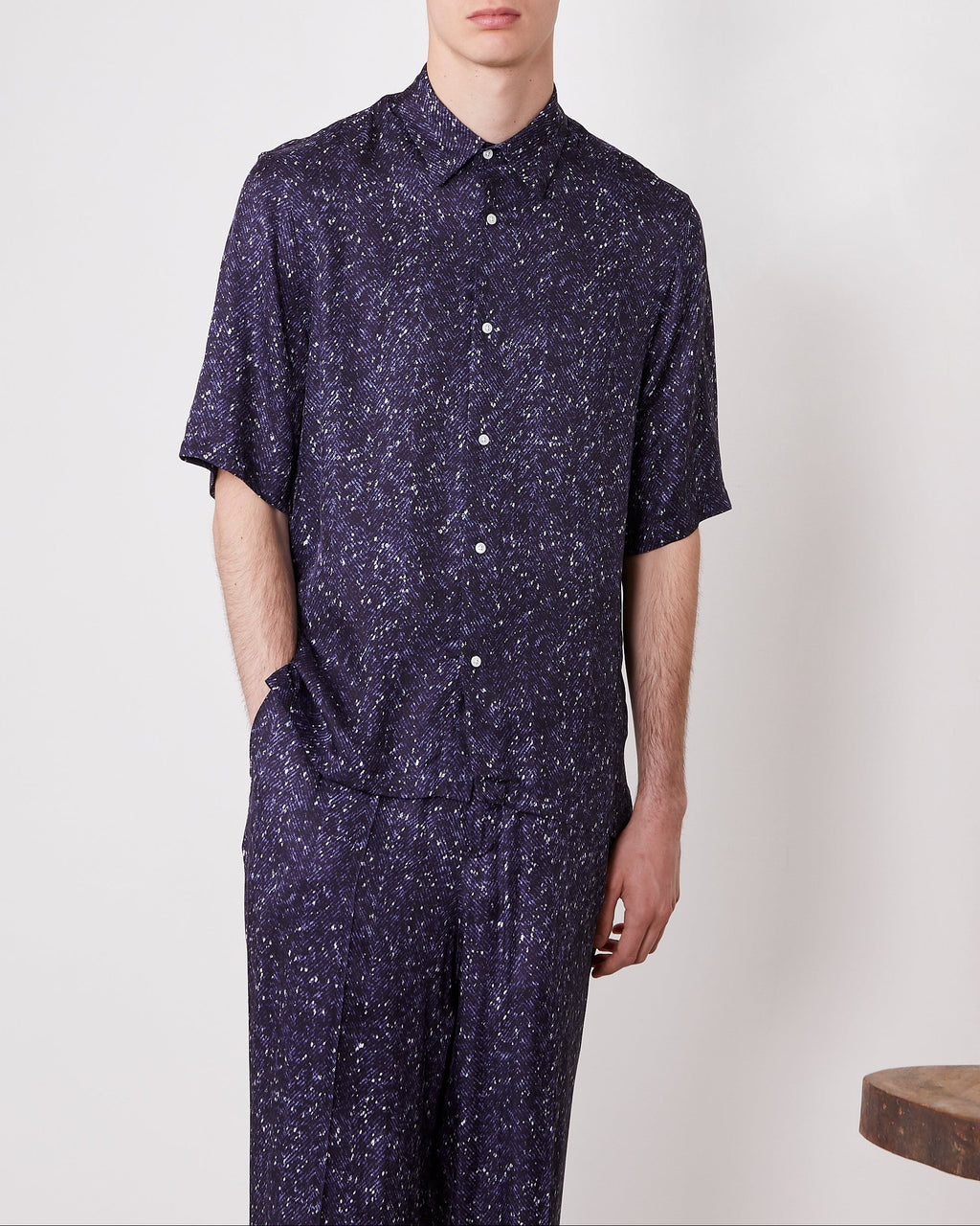 Chemise Eloi - Bleu Nuit/Blanc - Homme
