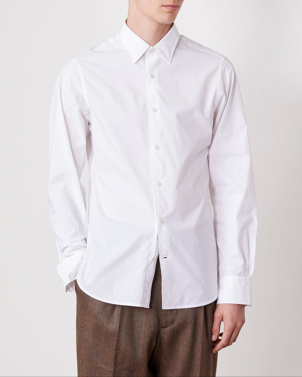 Gilles white cotton poplin 2