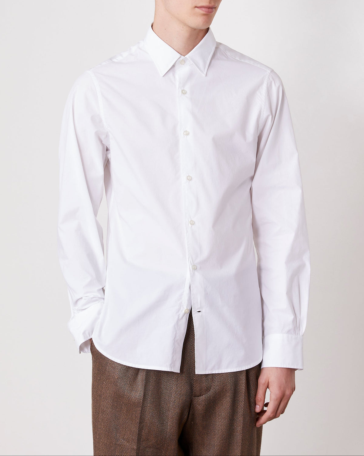 Gilles white cotton poplin 2